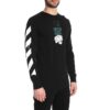 T-shirt à manches longues noir avec logo « Dripping Arrows » imprimé
