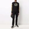 T-shirt à manches longues noir Caravaggio Painting pour homme Off-White FW21