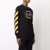 T-shirt à manches longues noir Caravaggio Painting pour homme Off-White FW21
