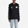 T-shirt à manches longues pour homme Virgil Abloh Diag Hand Card, noir