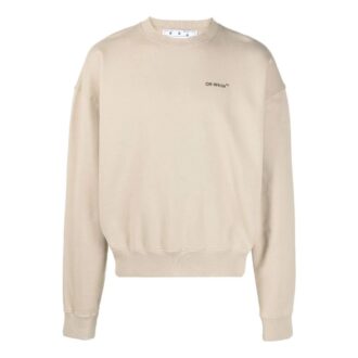 T-shirt à manches longues unie pour homme Off-White, couleur kaki