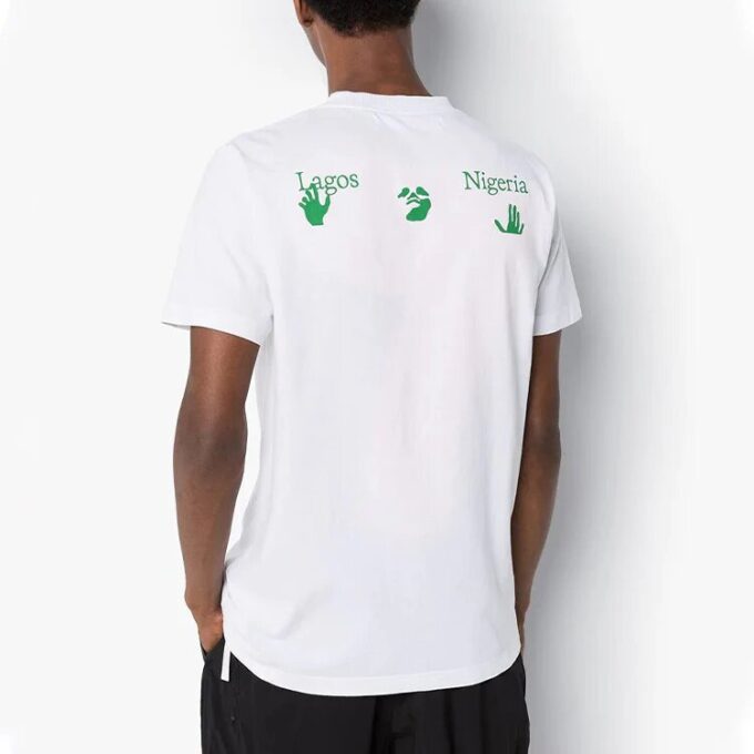 T-shirt à motif appliqué pour homme, blanc