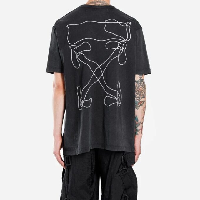 T-shirt à motifs abstraits « Black »