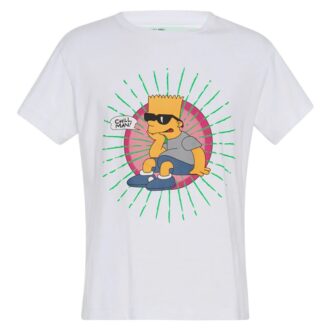 T-shirt moulant Bart Glasses SS « Blanc »