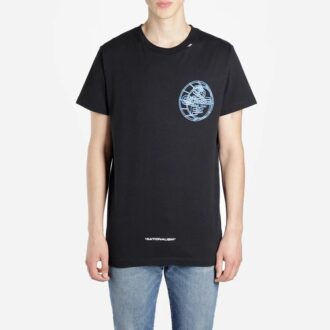 T-shirt noir à manches courtes avec logo imprimé Off-White pour homme