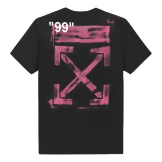 T-shirt noir à manches courtes et coupe ample Off-White pour homme, motif Arrows