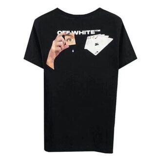 T-shirt noir à manches courtes et dos carré C/O Virgil Abloh pour homme