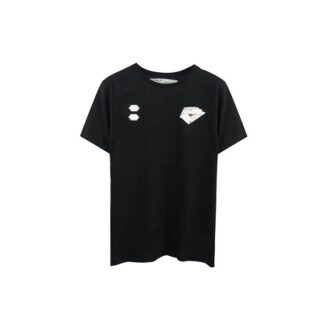 T-shirt noir à manches courtes et dos carré C/O Virgil Abloh pour homme