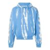 T-shirt Off-White pour homme bleu tie-dye à flèche réfléchissante