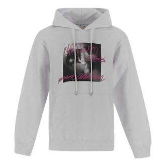 T-shirt Off-White pour homme FW22 à manches longues, imprimé alphabétique sur la poitrine, gris clair