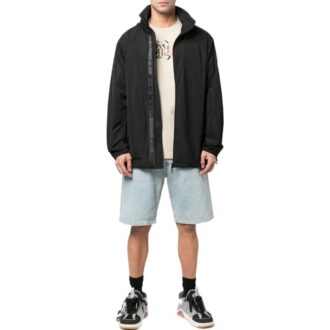 T-shirt Off-White pour homme SS22 à col rond et Shorts, imprimé logo, blanc