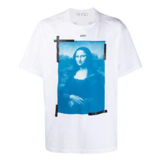 T-shirt Off-White pour homme SS22, couleur unie, col rond, Shorts, version blanche