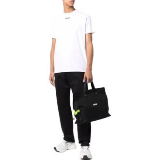 T-shirt Off-White pour homme SS22, couleur unie, imprimé logo, col rond, Shorts, blanc
