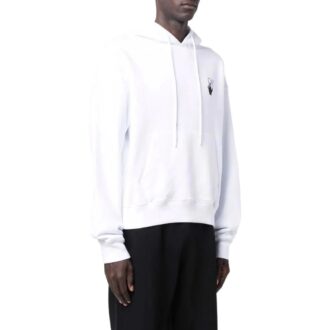 T-shirt Off-White pour homme SS22, couleur unie, imprimé logo, version manches longues, blanc