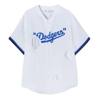 T-shirt Off-White x New Era x MLB Tripartite Crossover « Blanc Bleu »