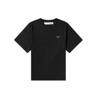 T-shirt oversize en coton à col rond et manches courtes, imprimé flèche, coupe ample, noir