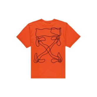 T-shirt oversize à manches courtes avec broderie de flèches abstraites