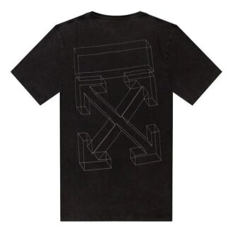 T-shirt oversize à manches courtes en coton avec motif flèches