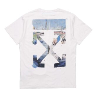 T-shirt oversize à manches courtes et flèches colorées pour homme, c/o Virgil Abloh