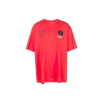 T-shirt oversize Mona Lisa « Rouge »