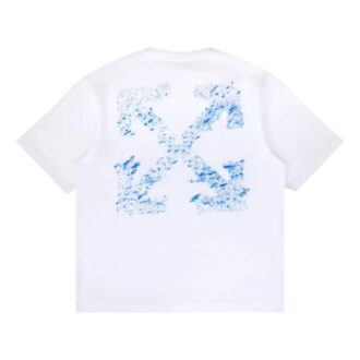 T-shirt Paint Splatter Arrow Diag Fit « White »