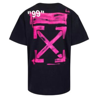 T-shirt à poches « Black Fuchsia Pink »