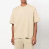 T-shirt à rayures à col rond et manches courtes beige Off-White pour homme