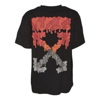 T-shirt Red Marker Over « Noir »