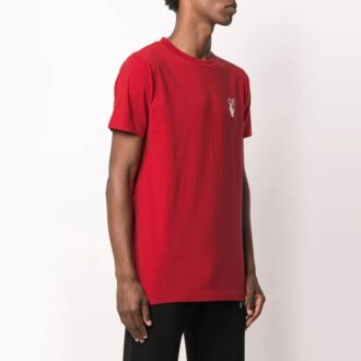T-shirt rouge imprimé Off-White pour homme
