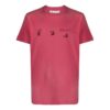T-shirt rouge à manches courtes avec logo