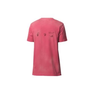 T-shirt rouge à manches courtes avec logo