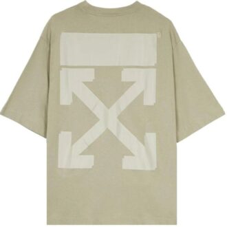 T-shirt Rubber Arrows « Olive Green White »