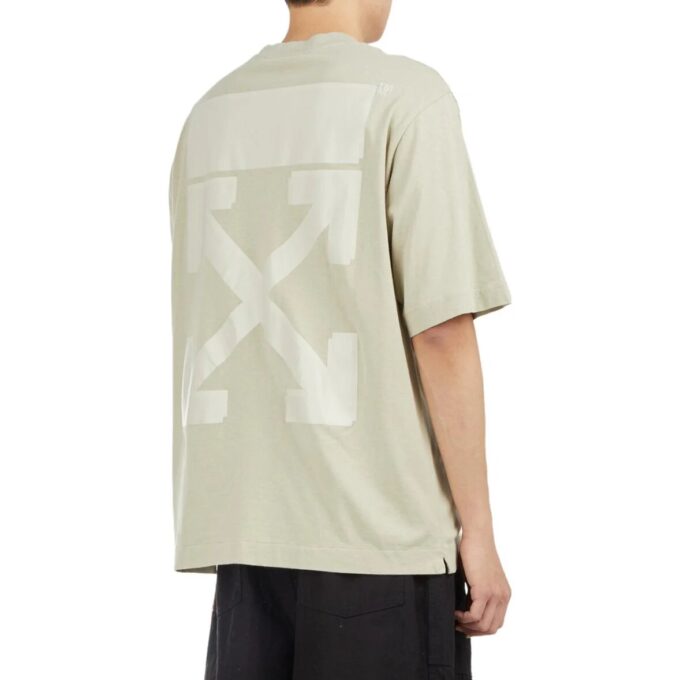 T-shirt Rubber Arrows « Olive Green White »