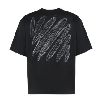 T-shirt à shorts Scribble Diagonal Skate « Noir »