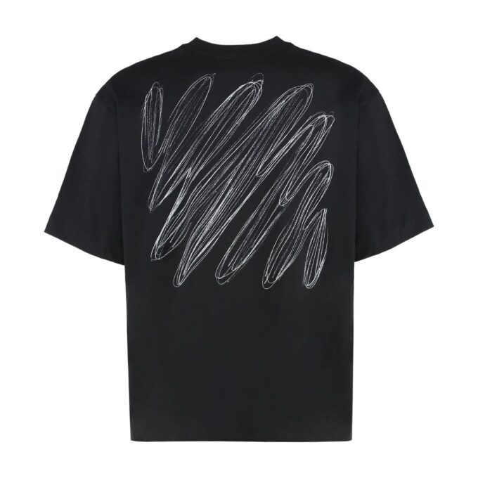 T-shirt à shorts Scribble Diagonal Skate « Noir »