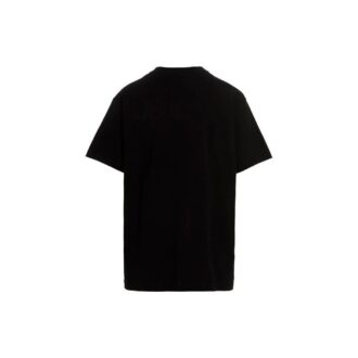 T-shirt Signature en coton noir et blanc