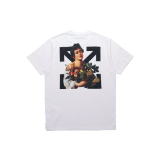 T-shirt slim Caravaggio Garçons « Blanc/Noir »