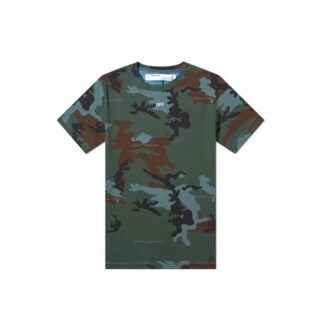 T-shirt slim fit à manches courtes, version standard, motif camouflage