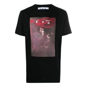 T-shirt slim à manches courtes Caravaggio « Black »