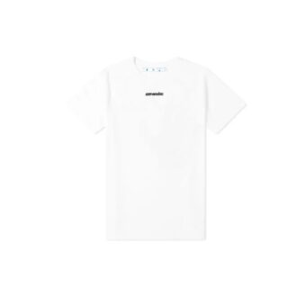 T-shirt slim à manches courtes Marker « Blanc/Bleu »