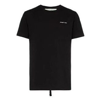 T-shirt slim à manches courtes noir avec logo c/o Virgil Abloh pour homme