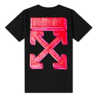 T-shirt slim Marker « Noir/Rouge »