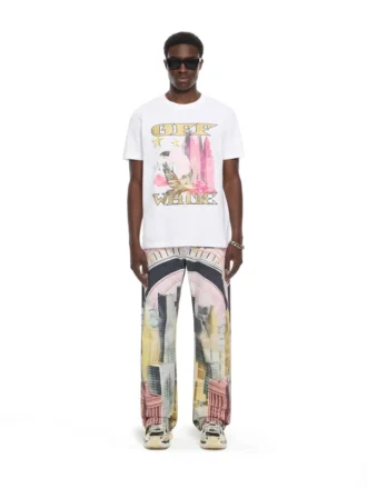 T-shirt slim à motif intégral