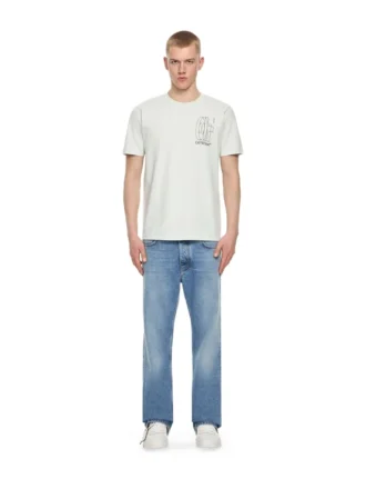 T-shirt slim Outline Double Arrow