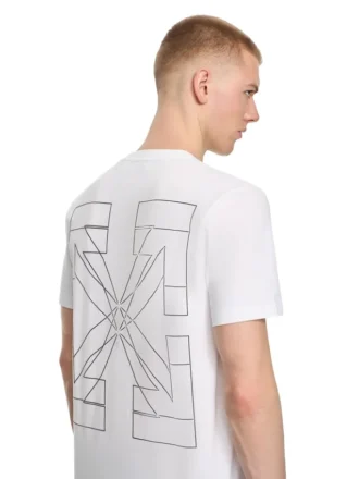 T-shirt slim Outline Double Arrow