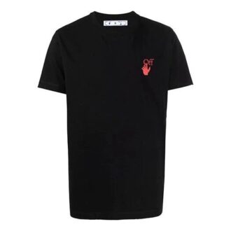 T-shirt slim Starred Arrow « Noir/Rouge »