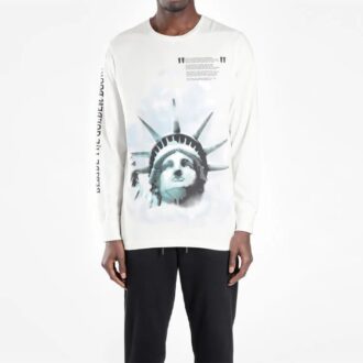 T-shirt Statue de la Liberté « Noir Blanc Bleu »