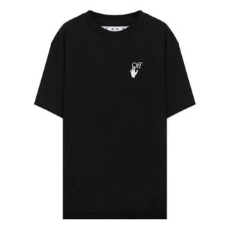 T-shirt unisexe à col rond et manches courtes, coupe ample et confortable, noir