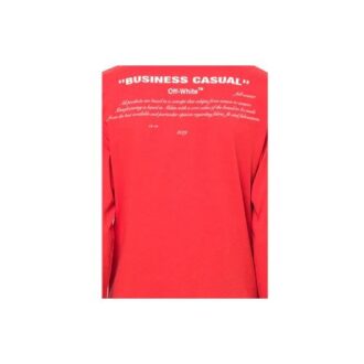 T-shirt unisexe à manches longues, coupe ample, imprimé rouge