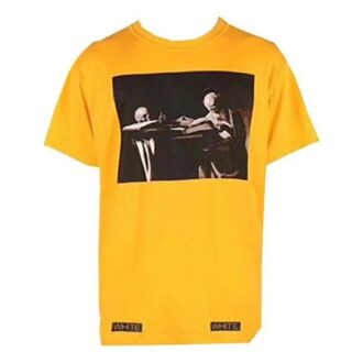 T-shirt unisexe SS21 Co Virgil Ablo Ow Jaune